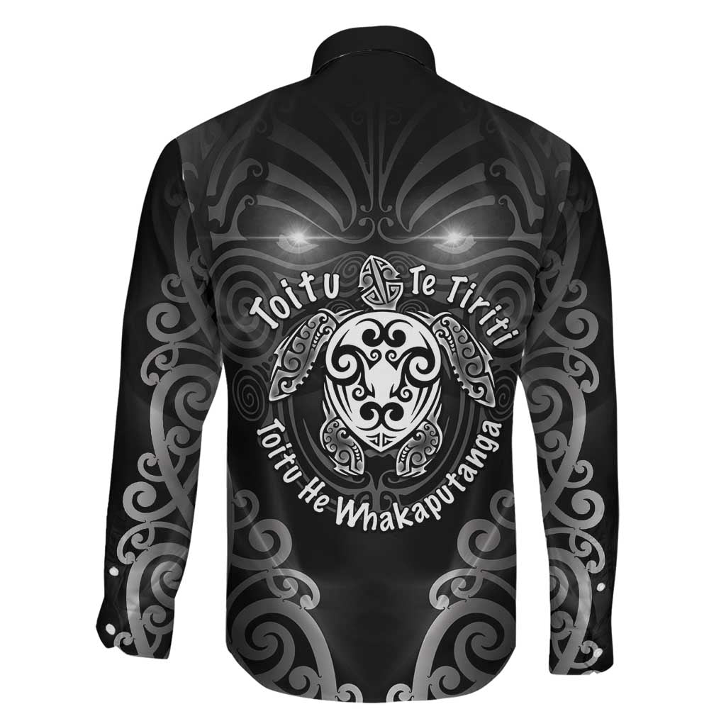 Aotearoa Toitu Te Tiriti Family Matching Off The Shoulder Long Sleeve Dress and Hawaiian Shirt Ka Mua Ka Muri