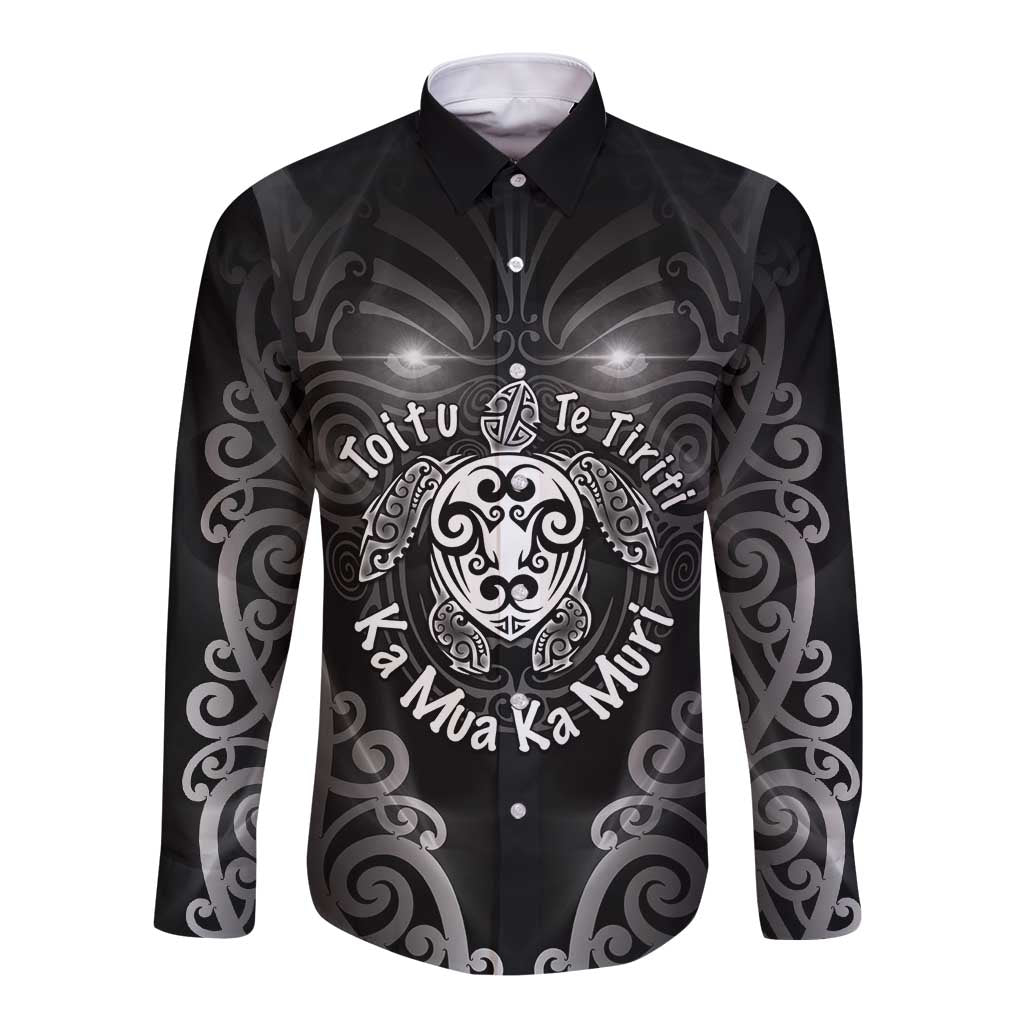 Aotearoa Toitu Te Tiriti Long Sleeve Button Shirt Ka Mua Ka Muri