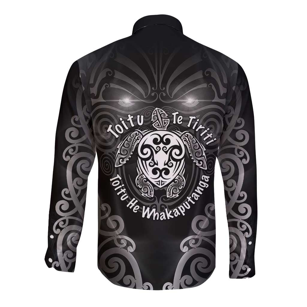 Aotearoa Toitu Te Tiriti Long Sleeve Button Shirt Ka Mua Ka Muri