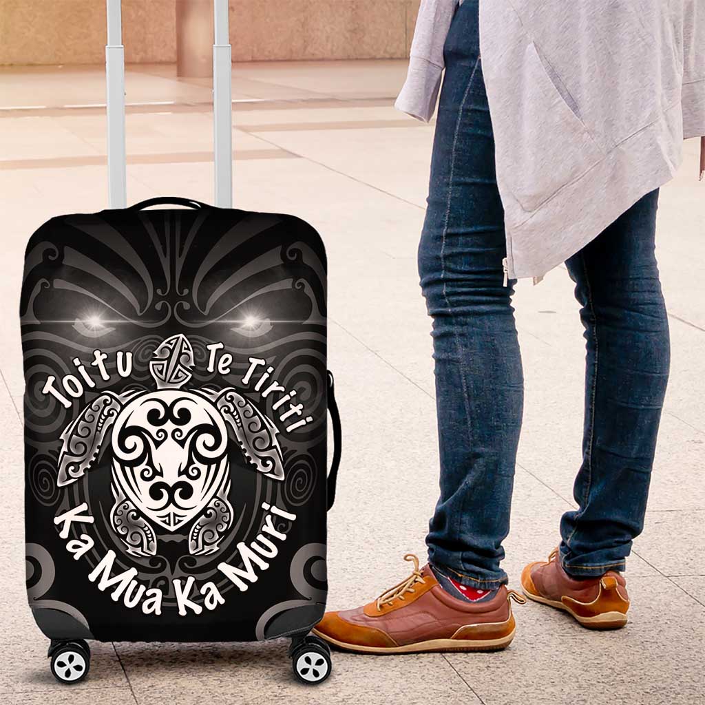 Aotearoa Toitu Te Tiriti Luggage Cover Ka Mua Ka Muri
