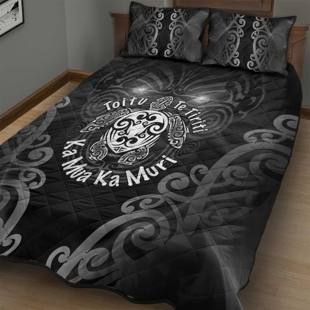 Aotearoa Toitu Te Tiriti Quilt Bed Set Ka Mua Ka Muri