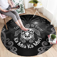 Aotearoa Toitu Te Tiriti Round Carpet Ka Mua Ka Muri