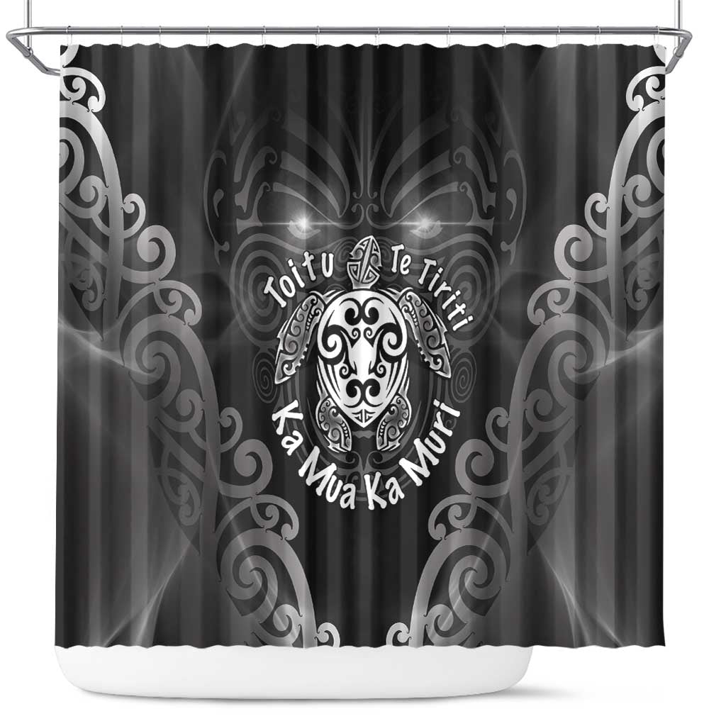 Aotearoa Toitu Te Tiriti Shower Curtain Ka Mua Ka Muri