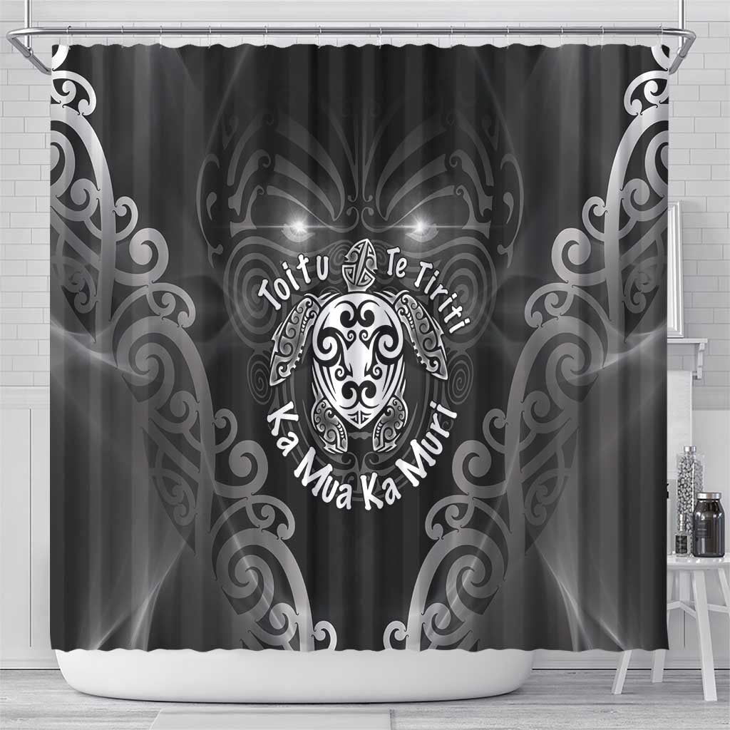 Aotearoa Toitu Te Tiriti Shower Curtain Ka Mua Ka Muri