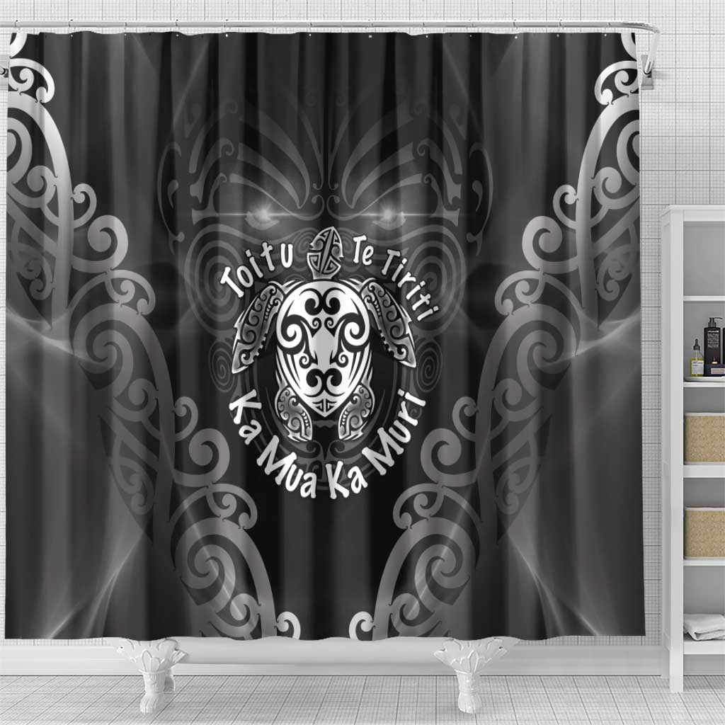 Aotearoa Toitu Te Tiriti Shower Curtain Ka Mua Ka Muri