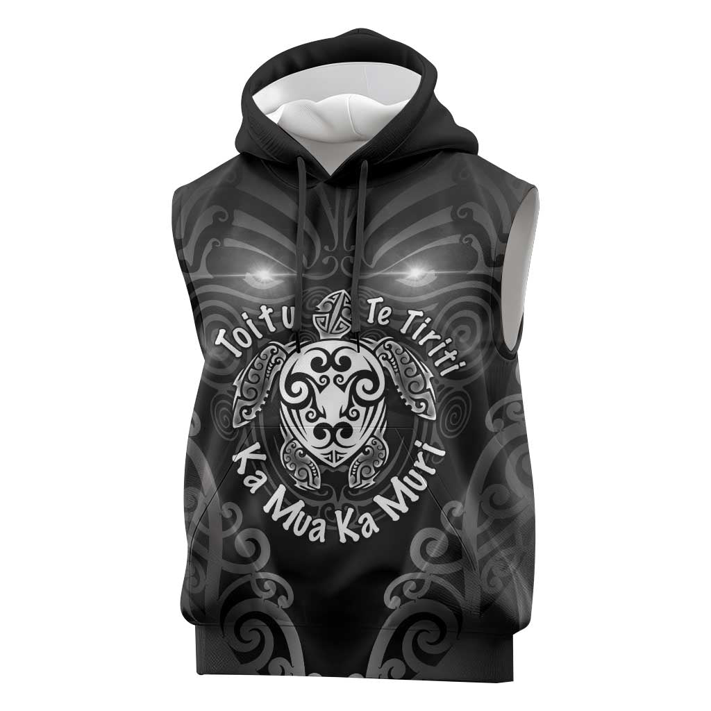 Aotearoa Toitu Te Tiriti Sleeveless Hoodie Ka Mua Ka Muri