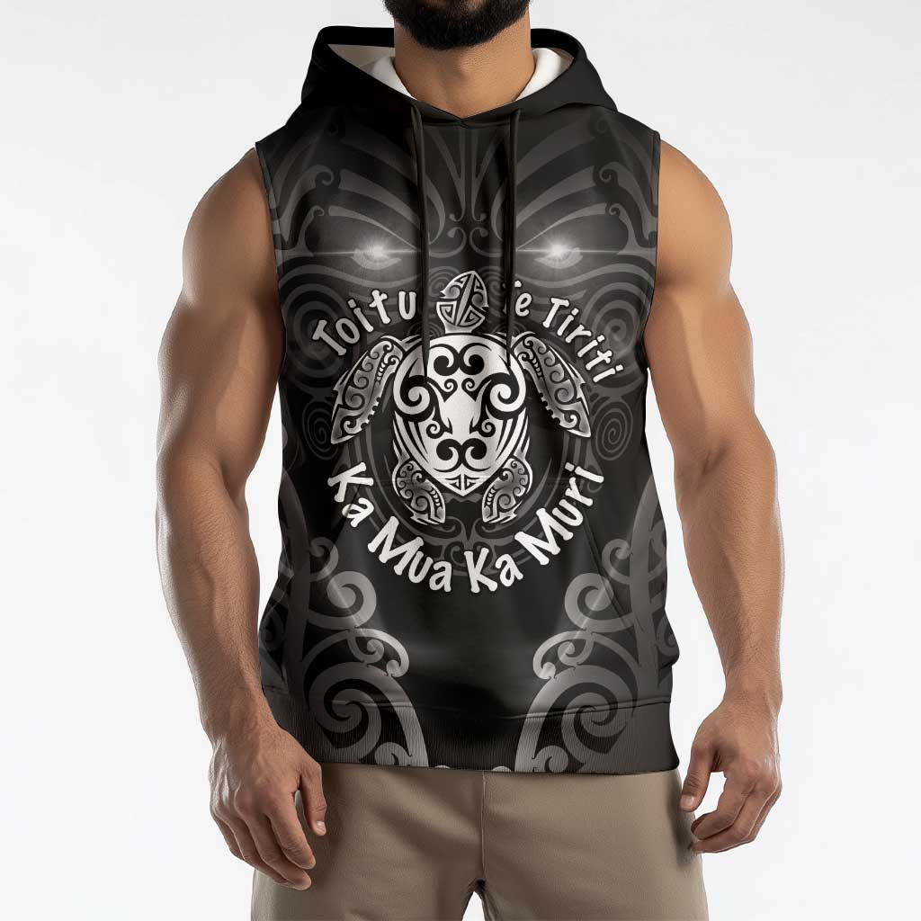 Aotearoa Toitu Te Tiriti Sleeveless Hoodie Ka Mua Ka Muri