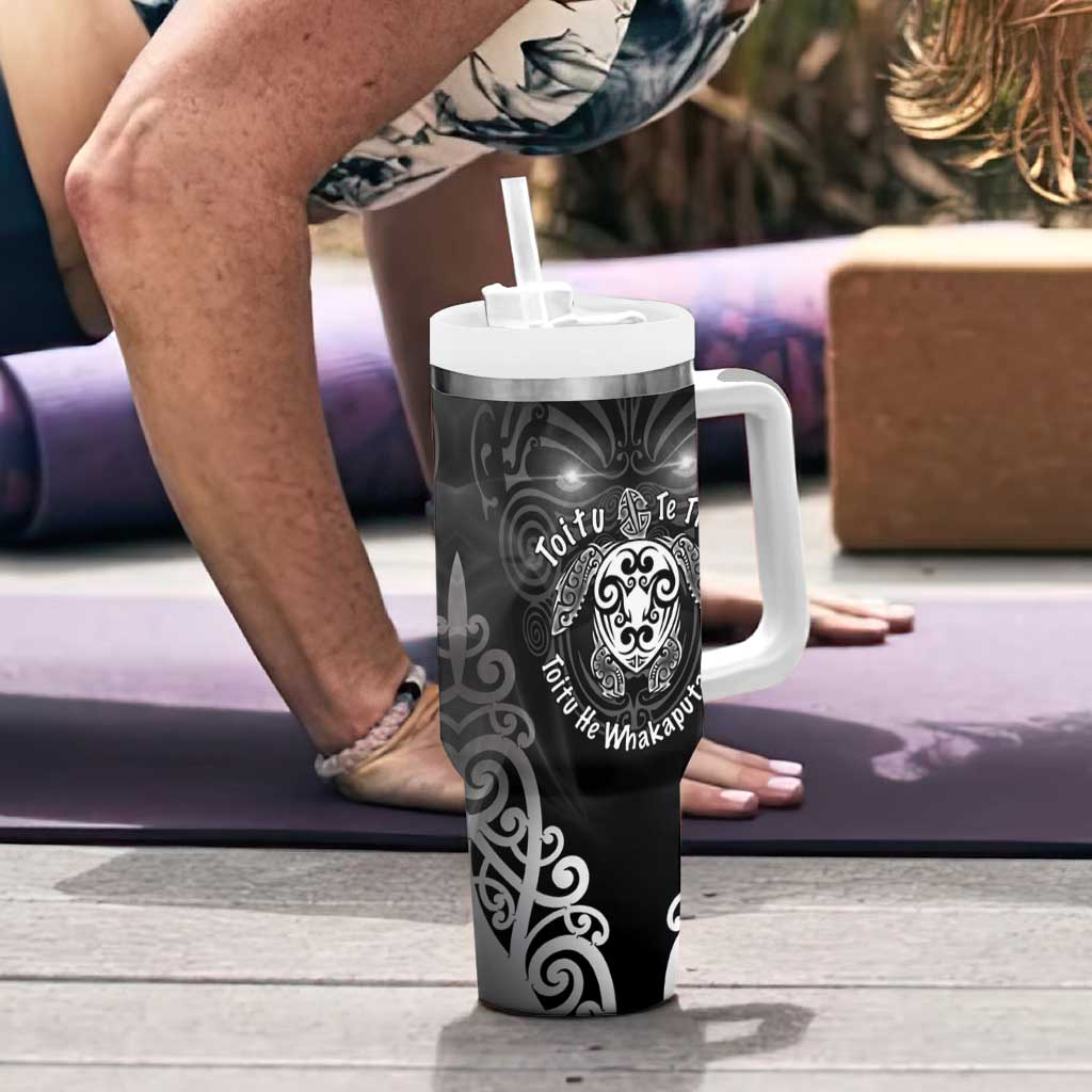 Aotearoa Toitu Te Tiriti Tumbler With Handle Ka Mua Ka Muri