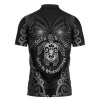 Aotearoa Toitu Te Tiriti Zipper Polo Shirt Ka Mua Ka Muri