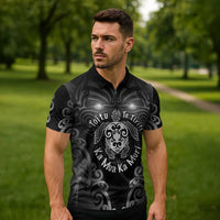 Aotearoa Toitu Te Tiriti Zipper Polo Shirt Ka Mua Ka Muri