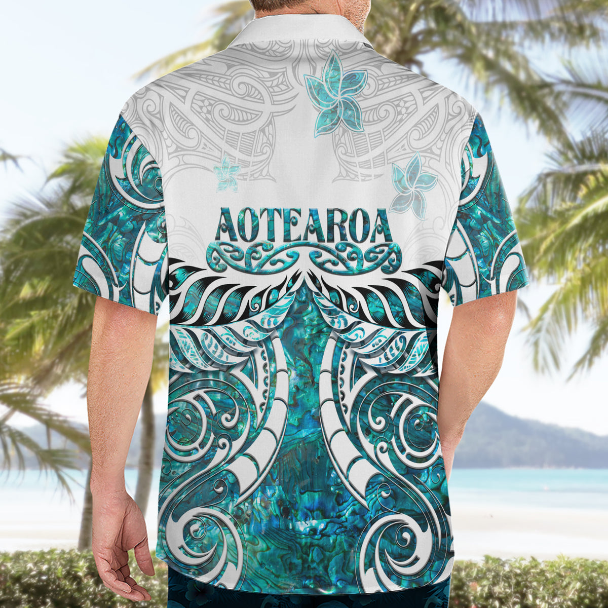 New Zealand Aotearoa Kia Ora Hawaiian Shirt Paua Shell Maori Silver Fern LT05 - Polynesian Pride