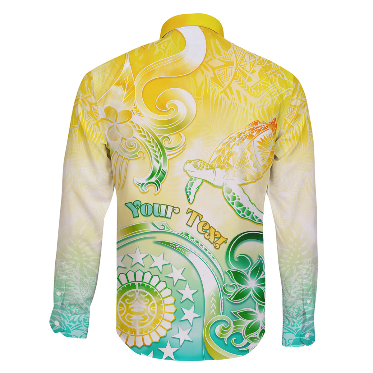 Personalised Cook Islands Kia Orana Family Matching Mermaid Dress and Hawaiian Shirt Polynesian Turtle With Circle Stars LT05 - Polynesian Pride