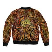 New Zealand Tamanuitera The Sun Bomber Jacket Maori Pattern