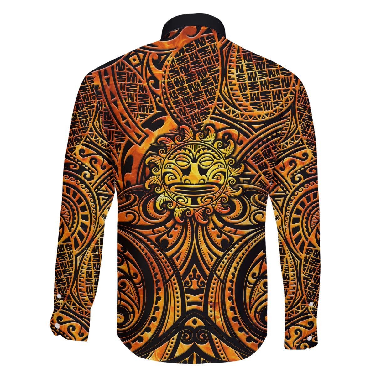 New Zealand Tamanuitera The Sun Family Matching Long Sleeve Bodycon Dress and Hawaiian Shirt Maori Pattern LT05 - Polynesian Pride