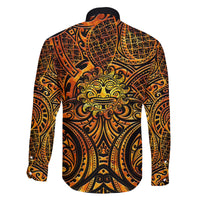 New Zealand Tamanuitera The Sun Family Matching Off Shoulder Short Dress and Hawaiian Shirt Maori Pattern LT05 - Polynesian Pride
