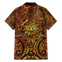 New Zealand Tamanuitera The Sun Family Matching Tank Maxi Dress and Hawaiian Shirt Maori Pattern LT05 - Polynesian Pride
