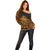 New Zealand Tamanuitera The Sun Off Shoulder Sweater Maori Pattern