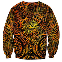 New Zealand Tamanuitera The Sun Sweatshirt Maori Pattern