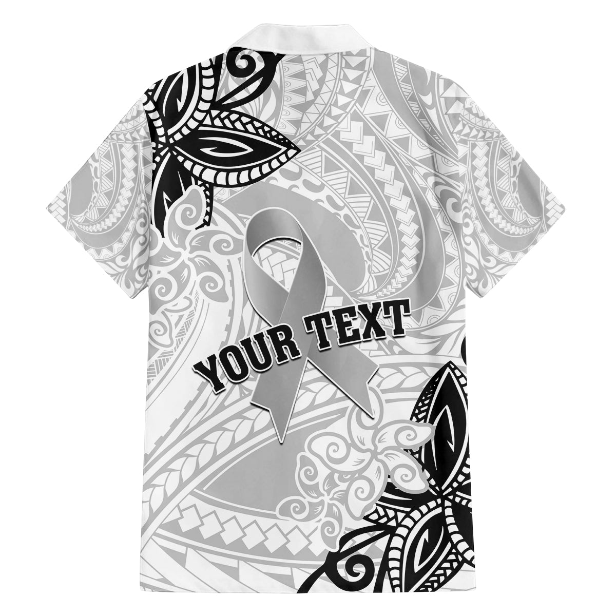 Personalised Polynesia Brain Cancer Family Matching Summer Maxi Dress and Hawaiian Shirt No One Fights Alone LT05 - Polynesian Pride