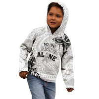 Personalised Polynesia Brain Cancer Kid Hoodie No One Fights Alone
