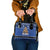 New Zealand July Christmas Shoulder Handbag Maori Kiwi Xmas Tree - Blue