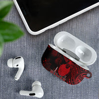 Hawaii King Kamehameha AirPods Case With Hawaiian Ipu Motifs Red Version LT05 - Polynesian Pride