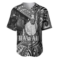 Hawaii King Kamehameha Baseball Jersey With Hawaiian Ipu Motifs Black Version