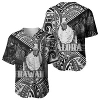Hawaii King Kamehameha Baseball Jersey With Hawaiian Ipu Motifs Black Version