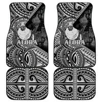 Hawaii King Kamehameha Car Mats With Hawaiian Ipu Motifs Black Version LT05 - Polynesian Pride