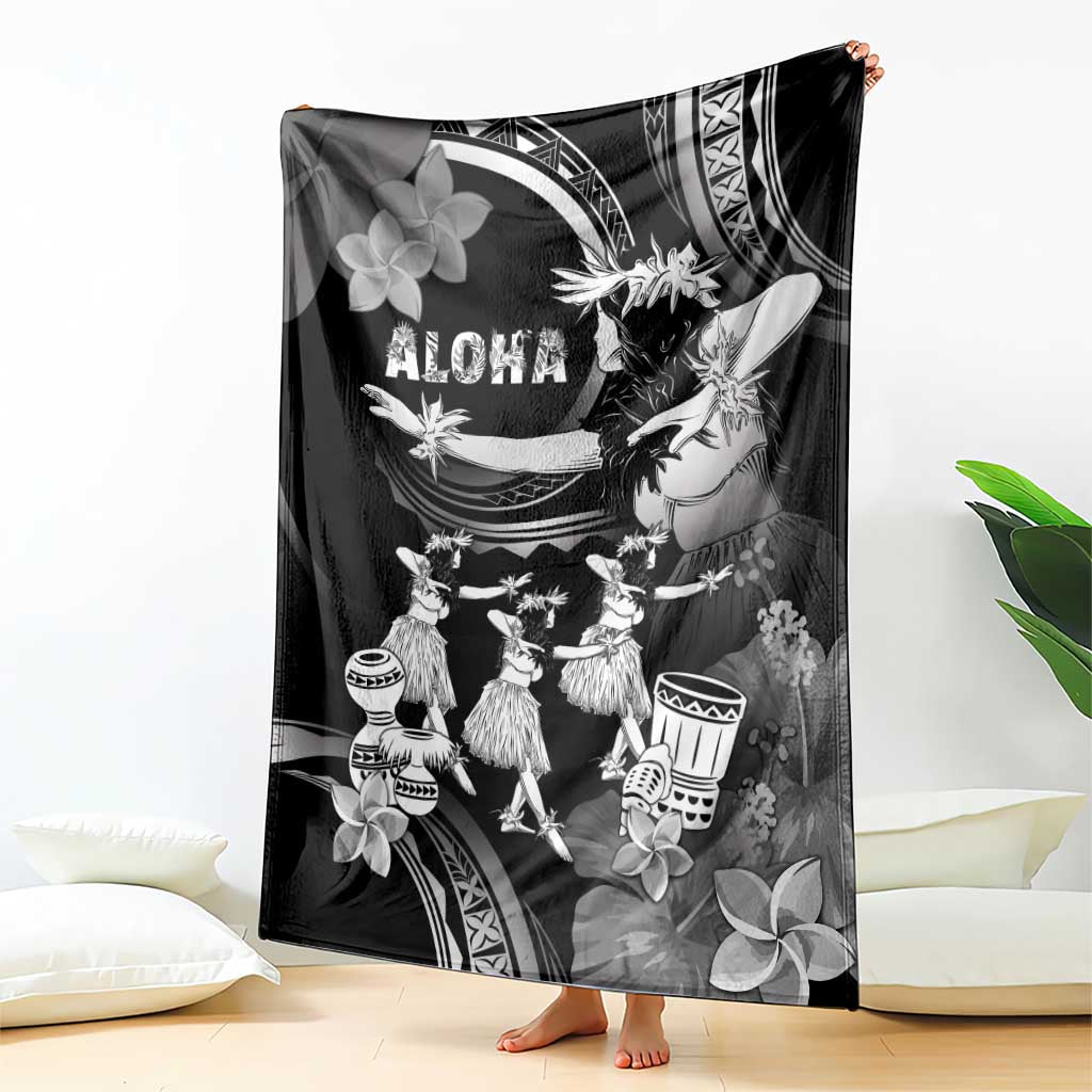 Hawaii Beautiful Hula Dancers Blanket With Ipu Keke And Pahu Drum