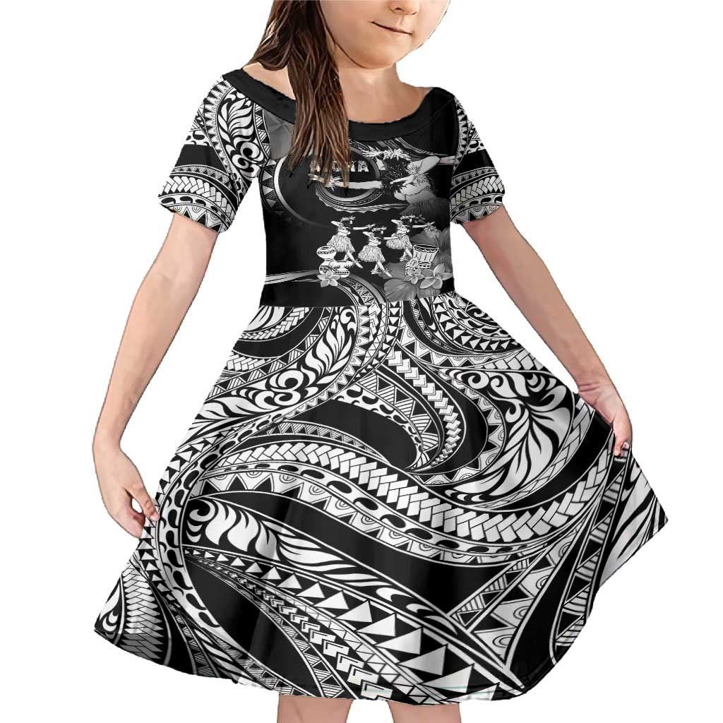 Hawaii Beautiful Hula Dancers Family Matching Mermaid Dress and Hawaiian Shirt With Ipu Keke And Pahu Drum