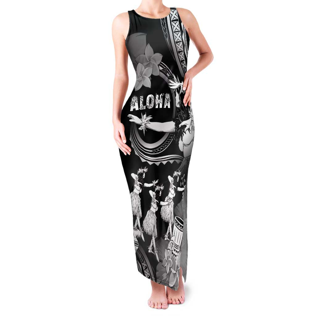 Hawaii Beautiful Hula Dancers Family Matching Tank Maxi Dress and Hawaiian Shirt With Ipu Keke And Pahu Drum