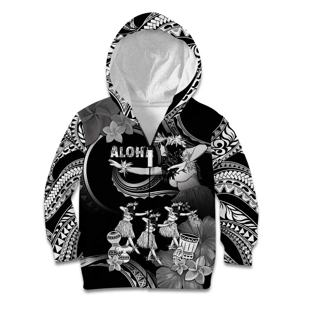Hawaii Beautiful Hula Dancers Kid Hoodie With Ipu Keke And Pahu Drum
