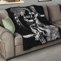 Hawaii Beautiful Hula Dancers Quilt With Ipu Keke And Pahu Drum