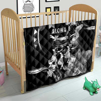 Hawaii Beautiful Hula Dancers Quilt With Ipu Keke And Pahu Drum