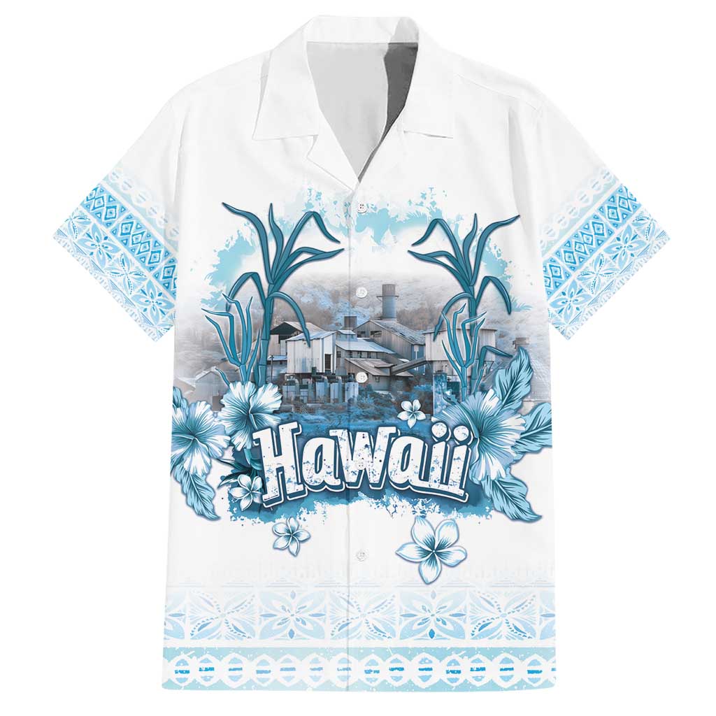 Hawaii Sugar Plantation Family Matching Short Sleeve Bodycon Dress and Hawaiian Shirt With Hawaiian Tapa Pattern