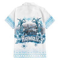 Hawaii Sugar Plantation Family Matching Short Sleeve Bodycon Dress and Hawaiian Shirt With Hawaiian Tapa Pattern