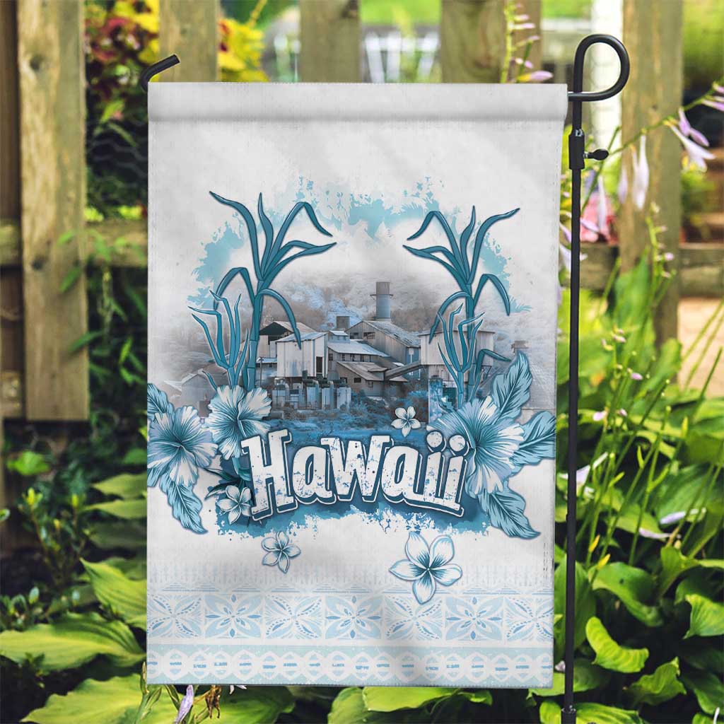 Hawaii Sugar Plantation Garden Flag With Hawaiian Tapa Pattern