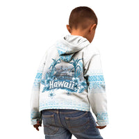Hawaii Sugar Plantation Kid Hoodie With Hawaiian Tapa Pattern