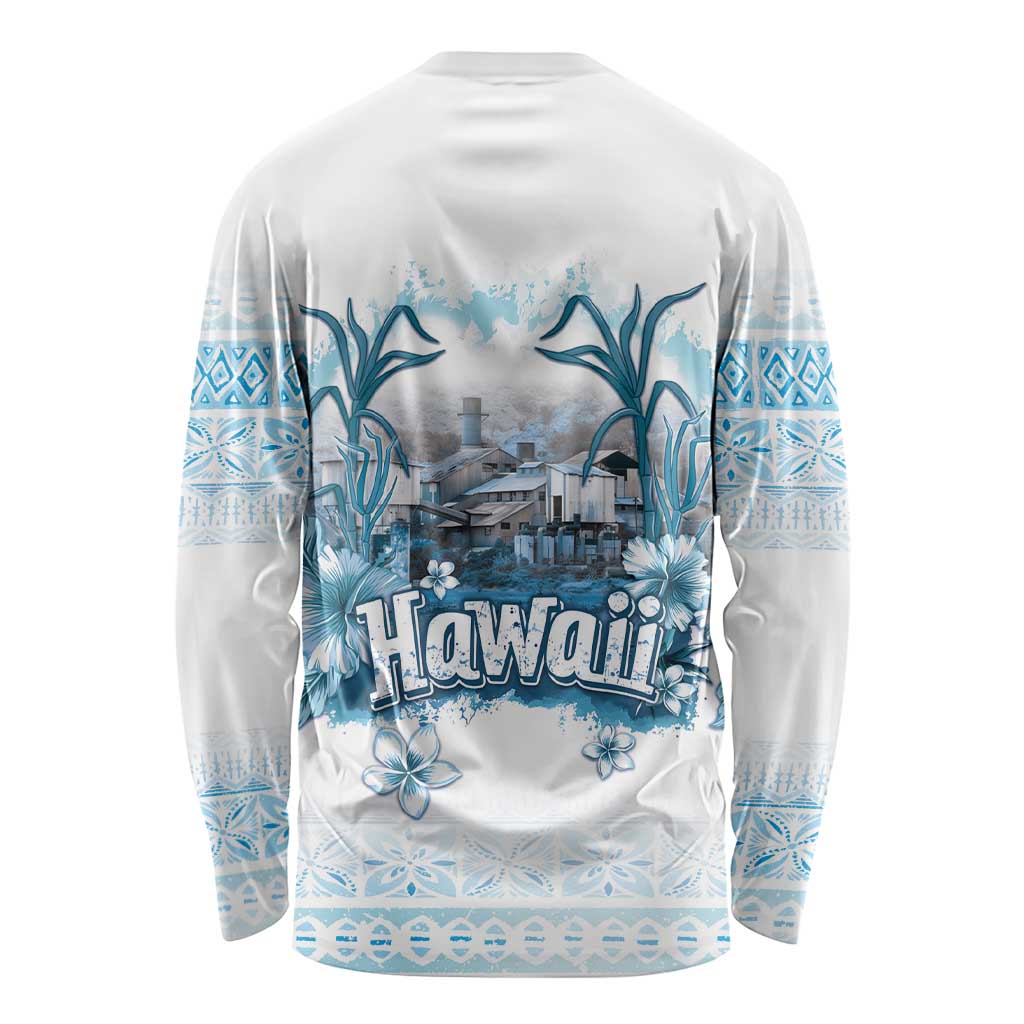 Hawaii Sugar Plantation Long Sleeve Shirt With Hawaiian Tapa Pattern LT05 - Polynesian Pride