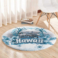 Hawaii Sugar Plantation Round Carpet With Hawaiian Tapa Pattern LT05 - Polynesian Pride
