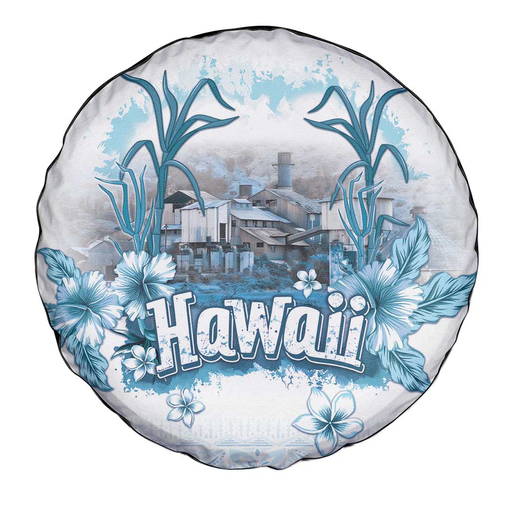 Hawaii Sugar Plantation Spare Tire Cover With Hawaiian Tapa Pattern