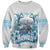 Hawaii Sugar Plantation Sweatshirt With Hawaiian Tapa Pattern