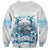 Hawaii Sugar Plantation Sweatshirt With Hawaiian Tapa Pattern