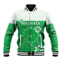 Cook Islands Maori Language Week Baseball Jacket Pacific Tapa Pattern