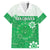 Cook Islands Maori Language Week Family Matching Off Shoulder Short Dress and Hawaiian Shirt Pacific Tapa Pattern