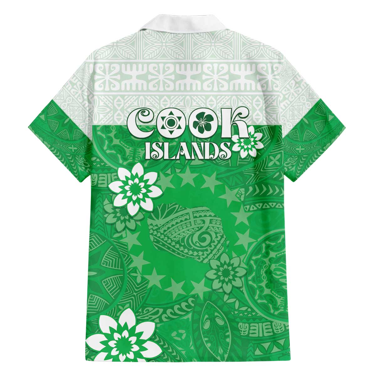 Cook Islands Maori Language Week Family Matching Off Shoulder Short Dress and Hawaiian Shirt Pacific Tapa Pattern LT05 - Polynesian Pride