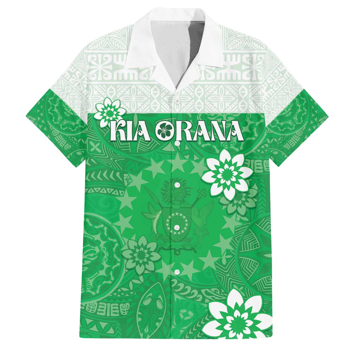 Cook Islands Maori Language Week Family Matching Puletasi and Hawaiian Shirt Pacific Tapa Pattern
