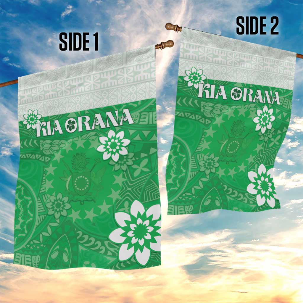 Cook Islands Maori Language Week Garden Flag Pacific Tapa Pattern