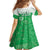 Cook Islands Maori Language Week Kid Short Sleeve Dress Pacific Tapa Pattern